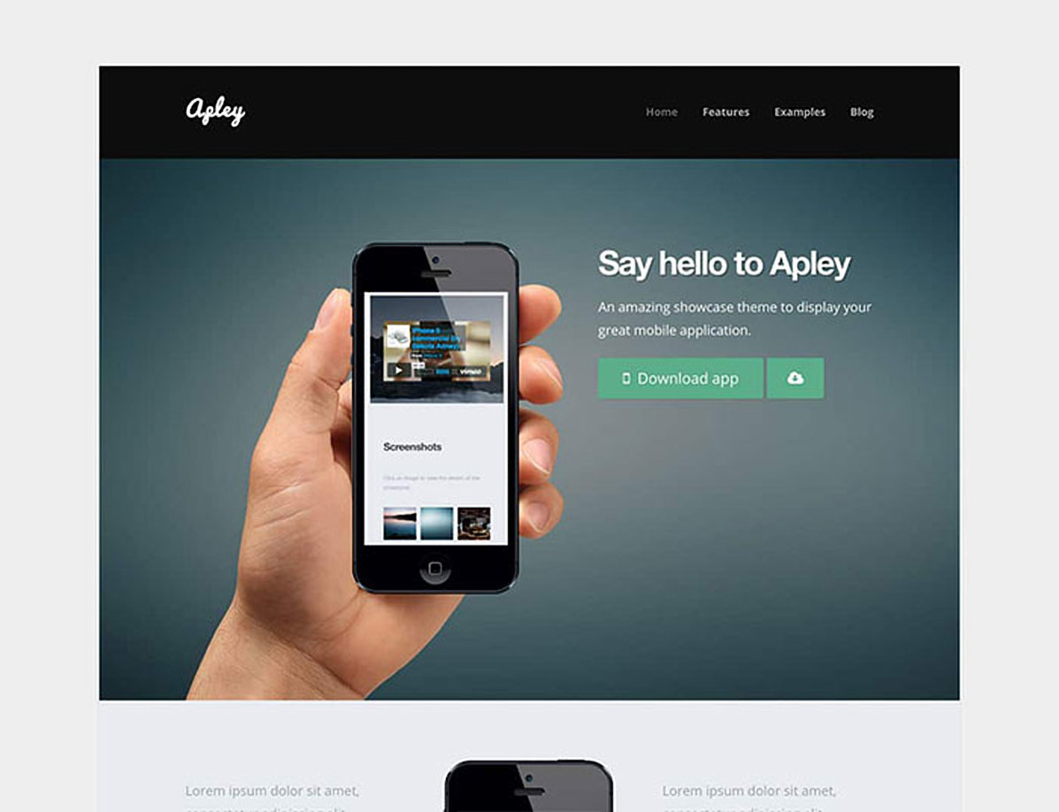 Apley - A Mobile Application Landing Page | Technology