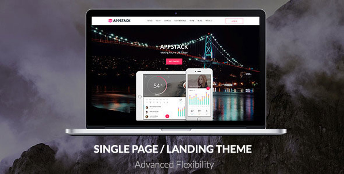 AppStack - One Page App Theme AppStack - One Page App Theme