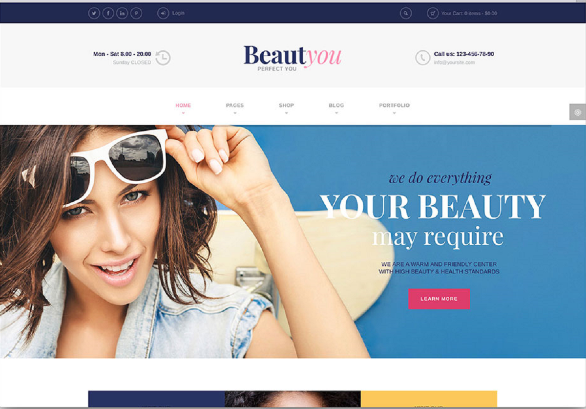 Beauty, Hair & Spa Salon WordPress Theme (Beautyou)