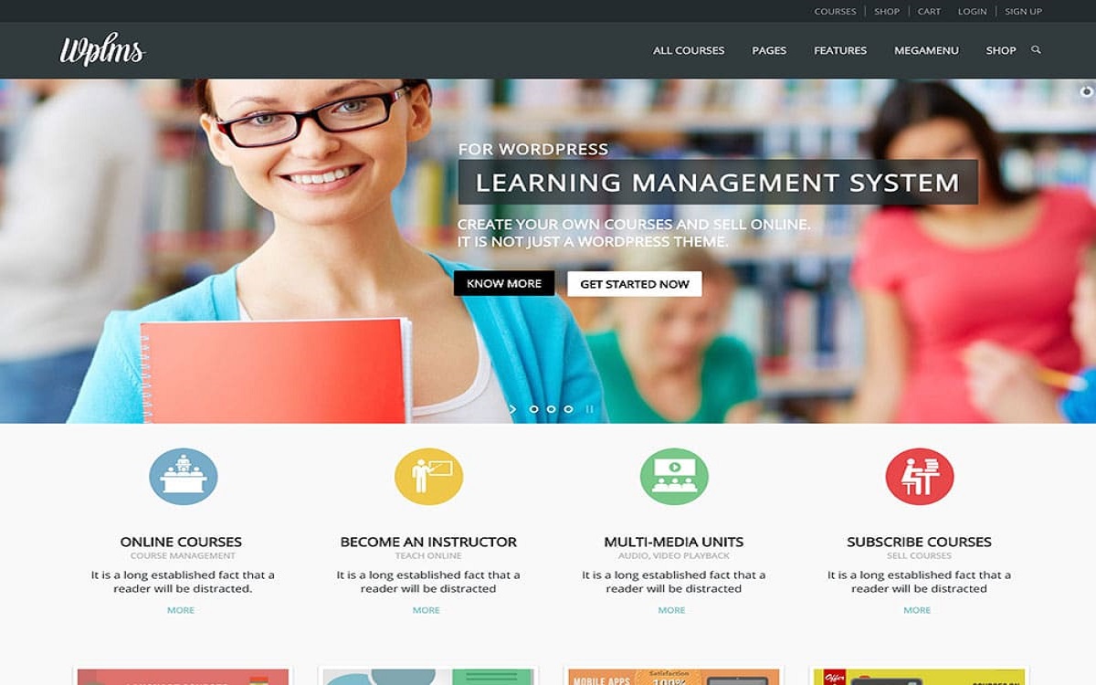 LMS eLearning WordPress Theme