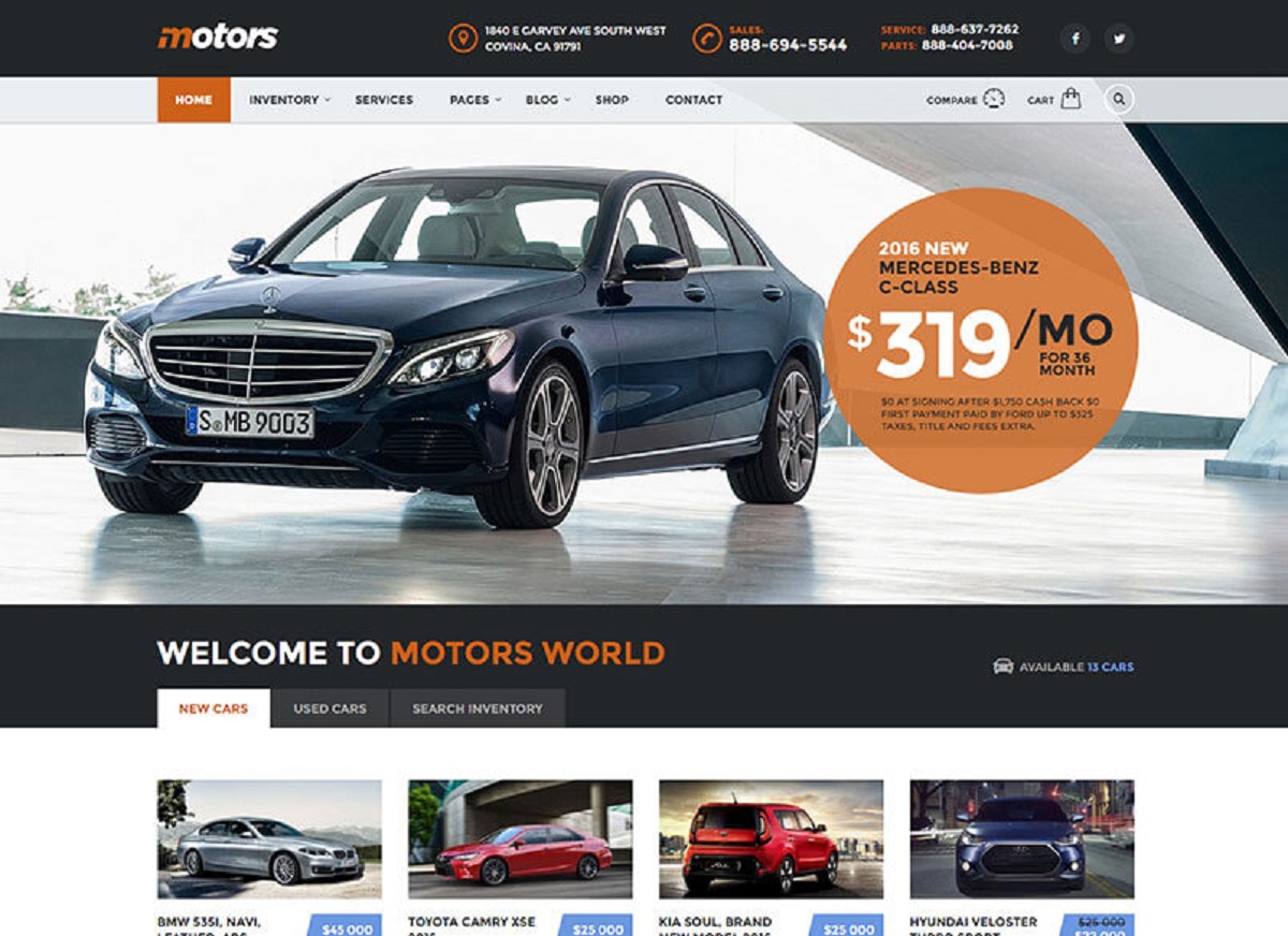 Motors Listing WordPress Theme