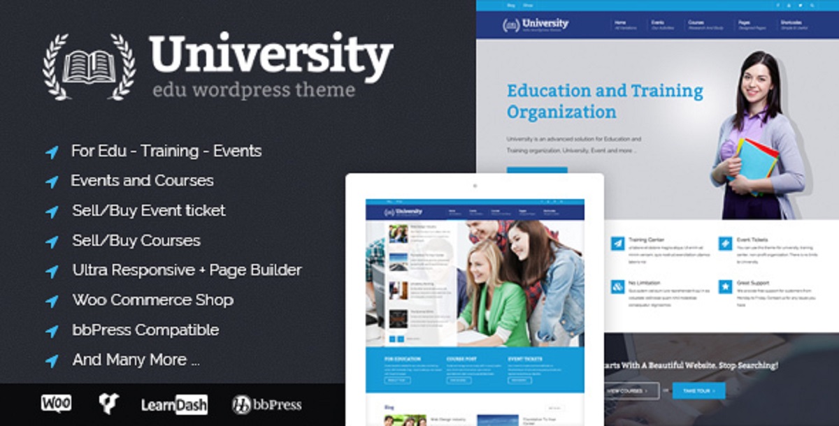 University Education Responsive WordPress Theme