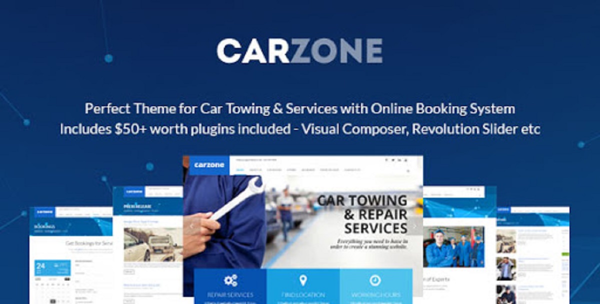 V.1.0 - Towing & Repair WordPress Theme Free Download