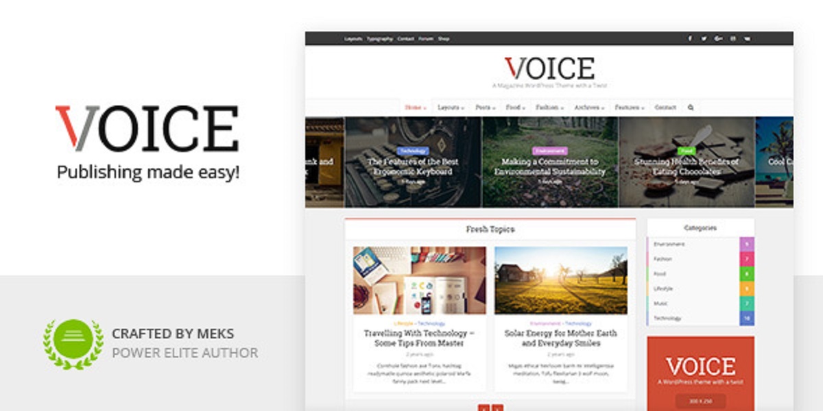 Voice WordPress News/Magazine Theme