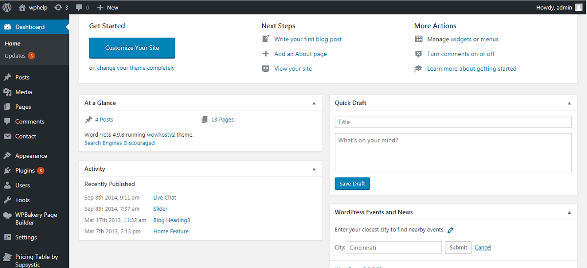 Admin Dashboard