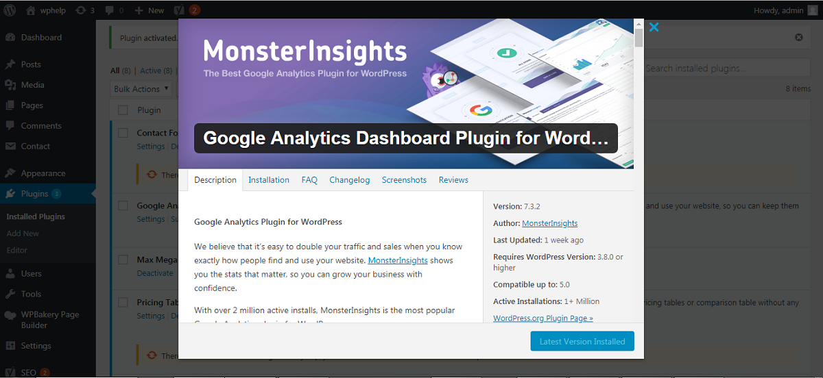 Google Analytics MonsterInsights