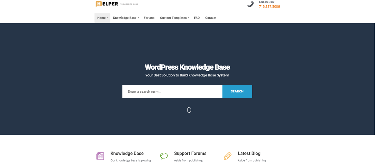 Helper - Knowledge Base / Support WordPress Theme