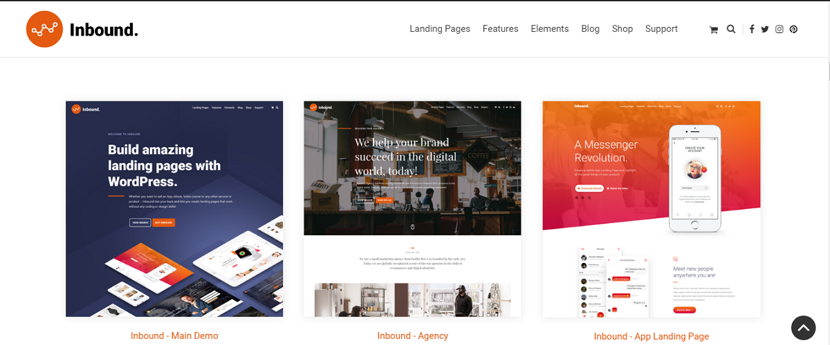 Inbound v1.2.16 - Responsive WordPress Landing Page Theme