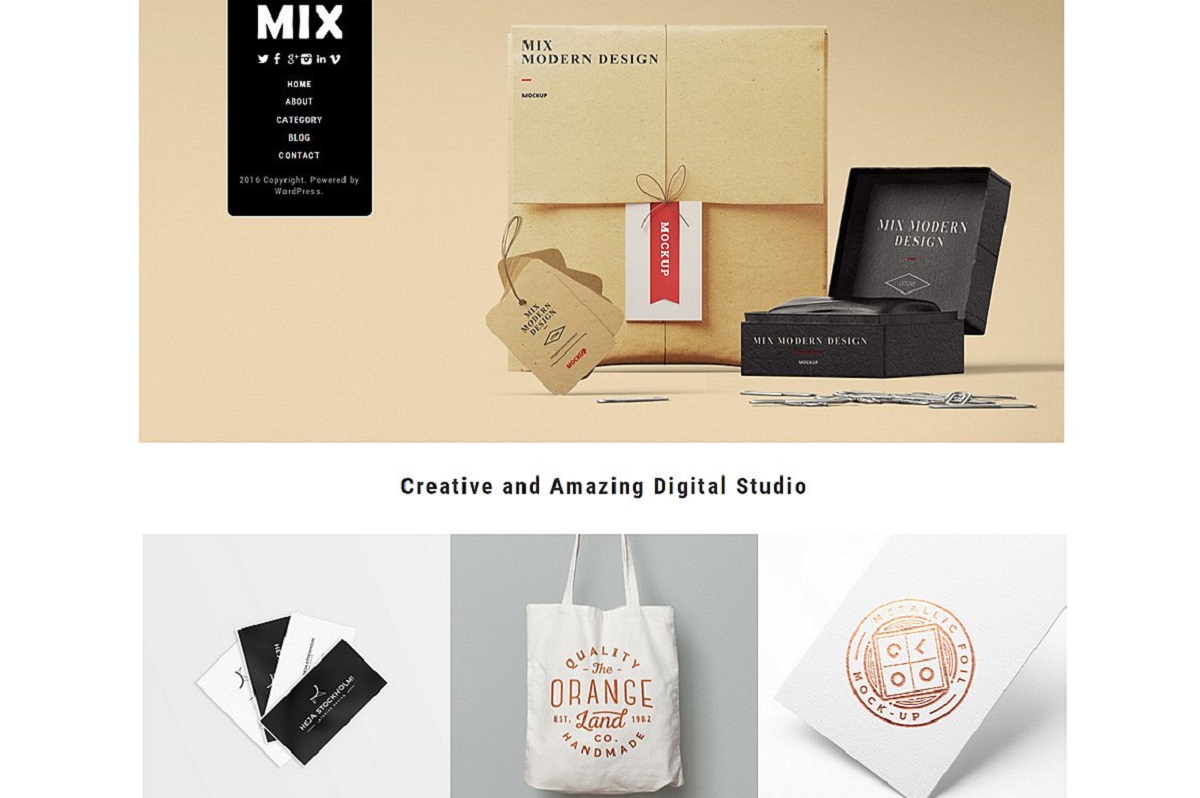 Mix - A Comprehensive WordPress Theme For The Modern Day Artist