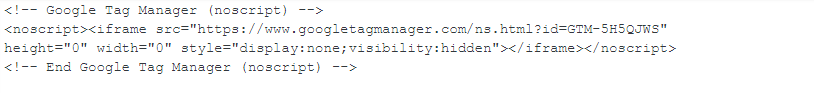 Tag Manager Script