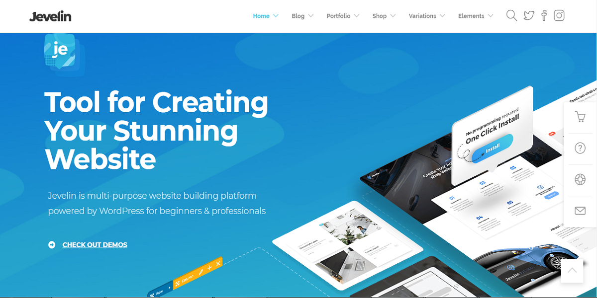 Jevelin Multi-Purpose Premium Responsive WordPress Theme