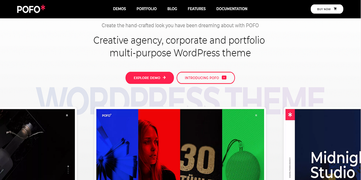 Pofo Creative Portfolio and Blog WordPress Theme