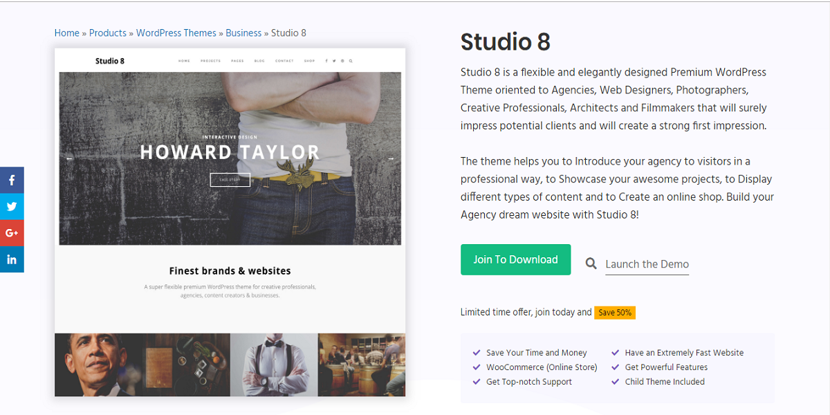 Studio 8 WordPress Theme