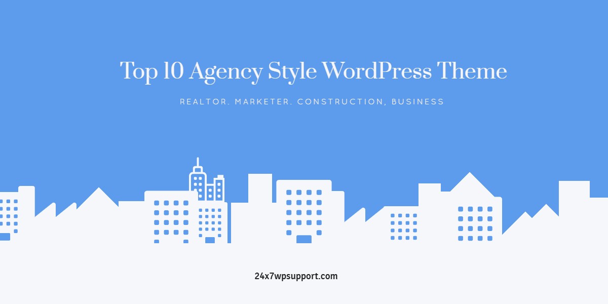 Top 10 Agency Style WordPress Theme 