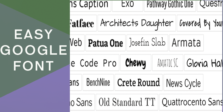 Easy google font