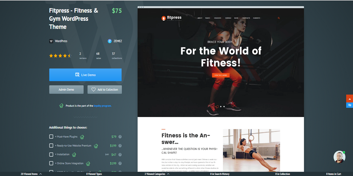 Fitpress WordPress Theme