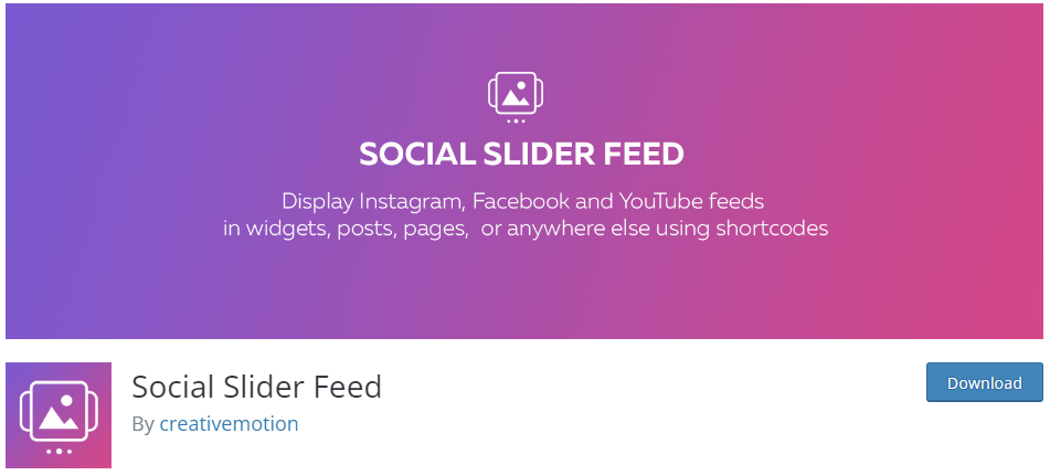 Instagram Slider Widget