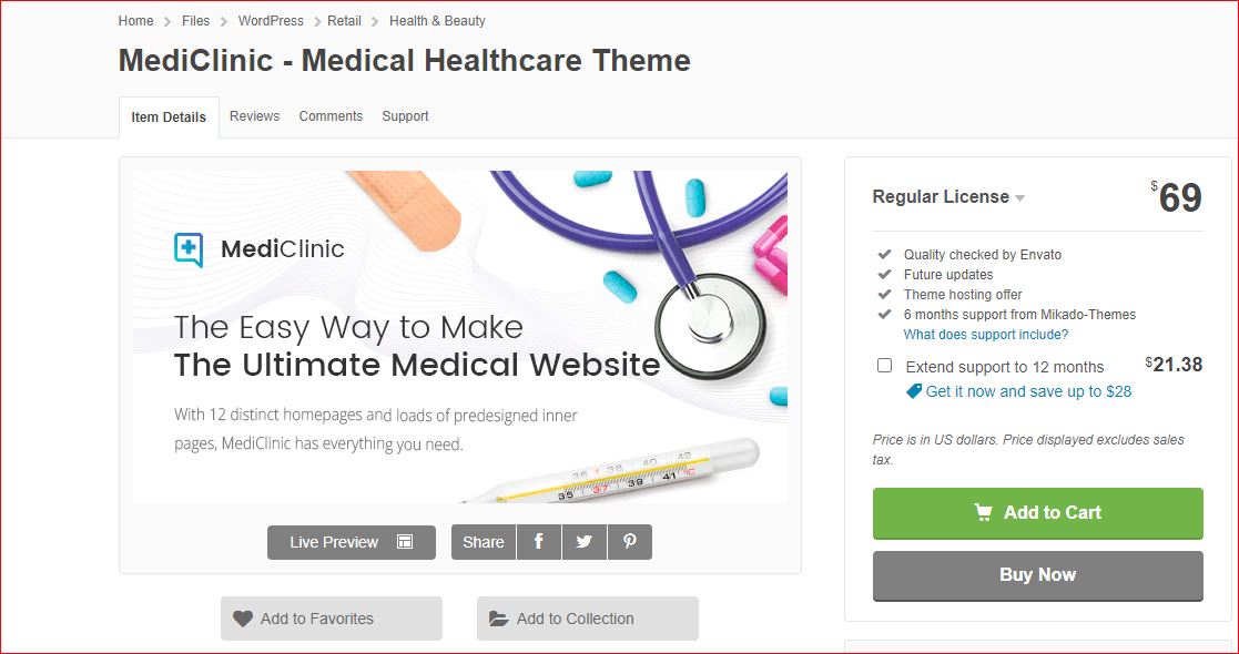 MediClinic wordpress theme MediClinic wordpress theme