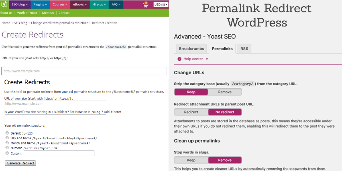 Permalink Redirect WordPress