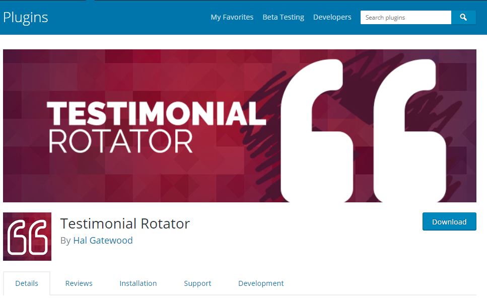 Testimonial rotator