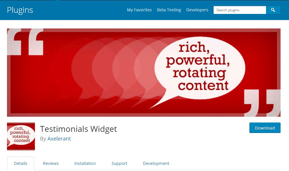 Testimonial widget Testimonial widget