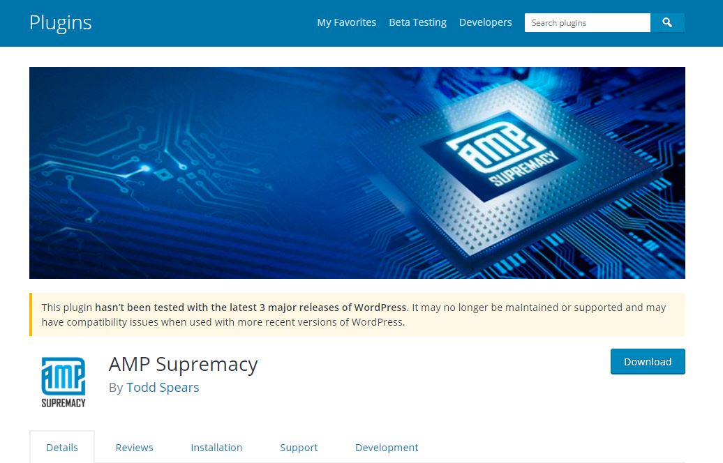AMP supremacy plugin AMP supremacy plugin