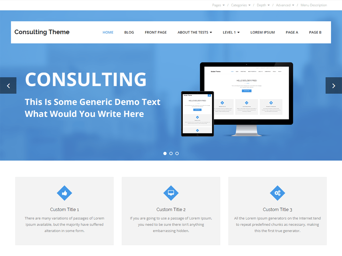 Consulting theme Consulting theme