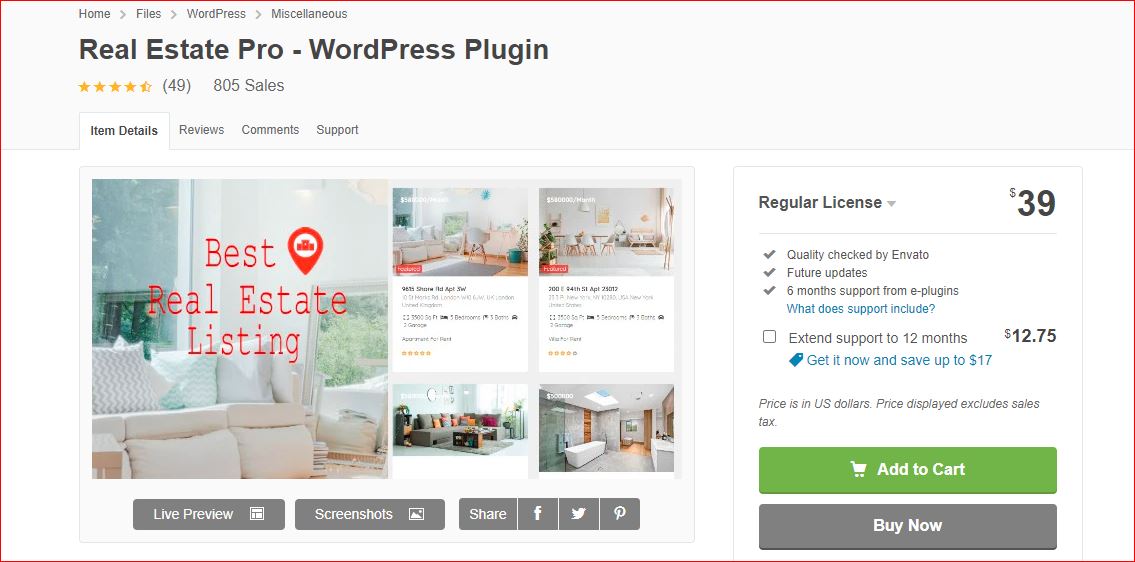 Real estate Pro plugin