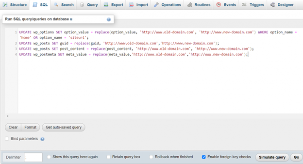 Run SQL Query Run SQL Query