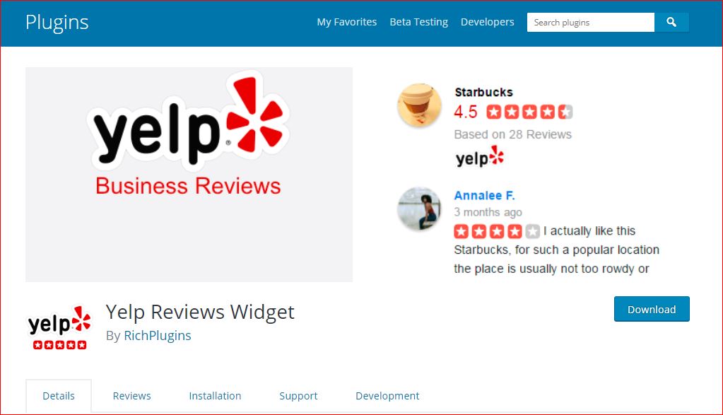 Yelp review Pro plugin Yelp review Pro plugin