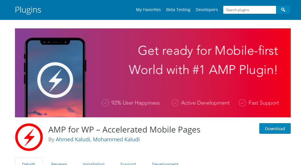 amp wp plugin