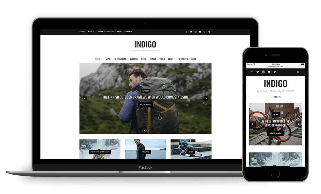 indigo theme indigo theme