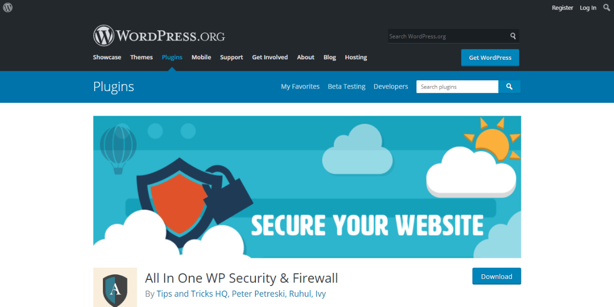 All In One WP Security & Firewall