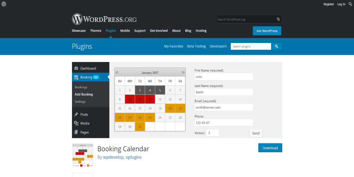 Booking Calendar