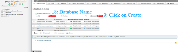 phpmyadmin-create-database