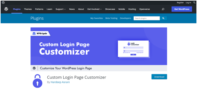 Custom Login Page Customizer