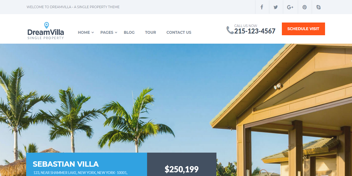 DreamVilla WordPress Theme