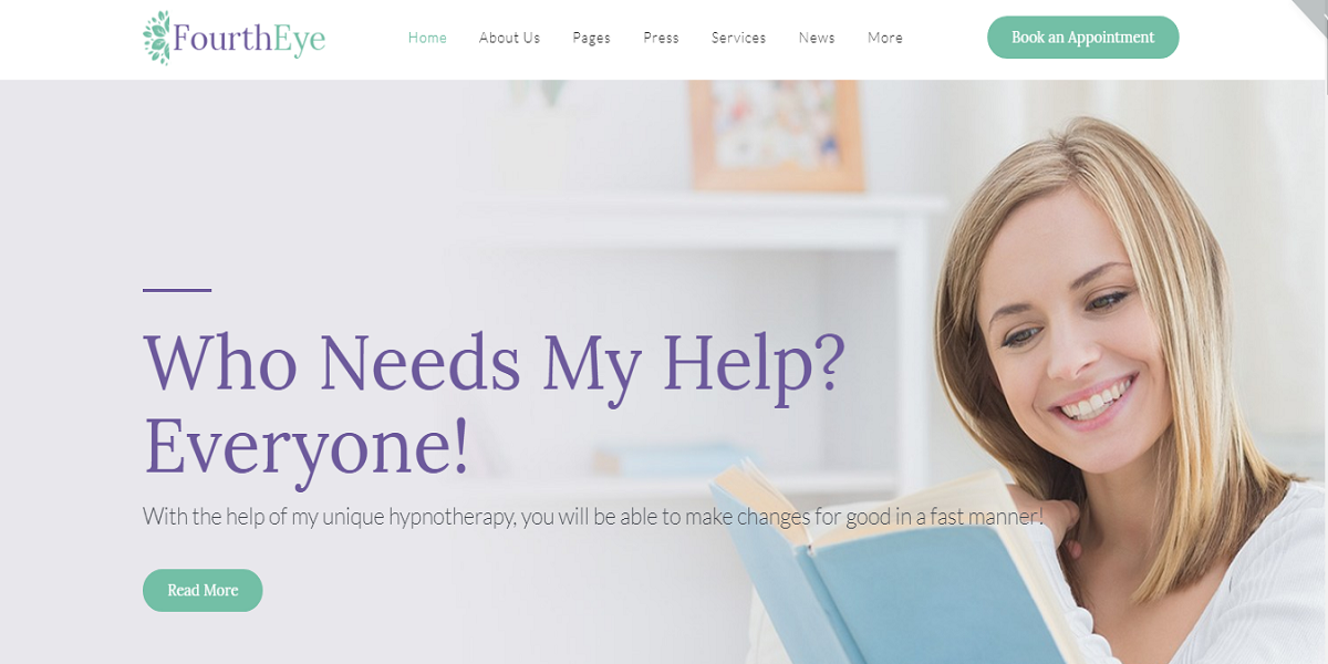 Fourth Eye - Hypnotherapy WordPress Theme