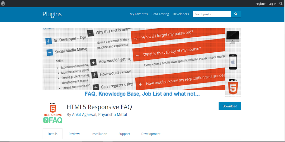 HTML5 Responsove FAQ
