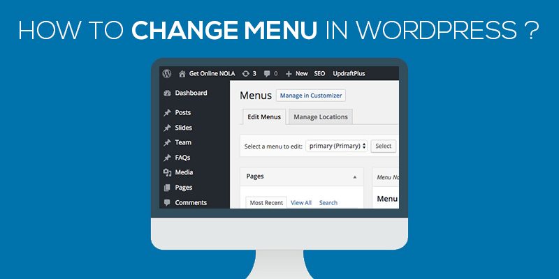 Change Menu in WordPress 