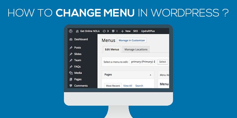 Change Menu in WordPress