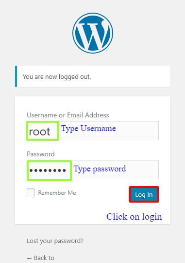 Login-to-your-Dashboard WordPress Login