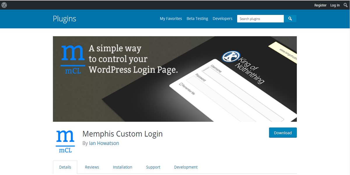 Memphis Custom Login