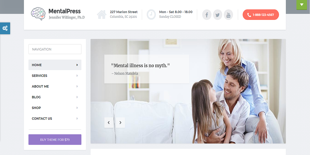 MentalPress - WP Theme for your Medical or Psychology Website