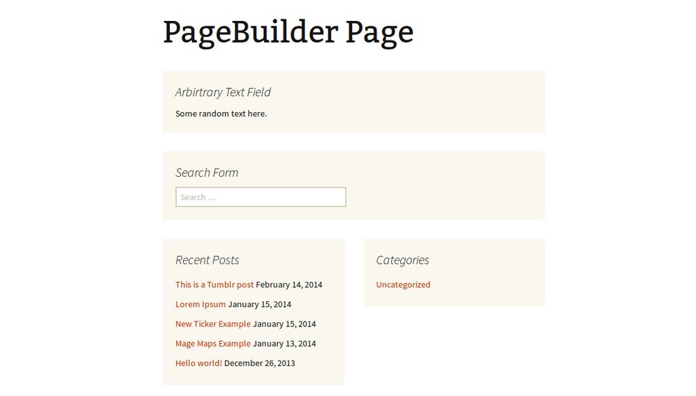 Page BuilderPage Page Builder Page