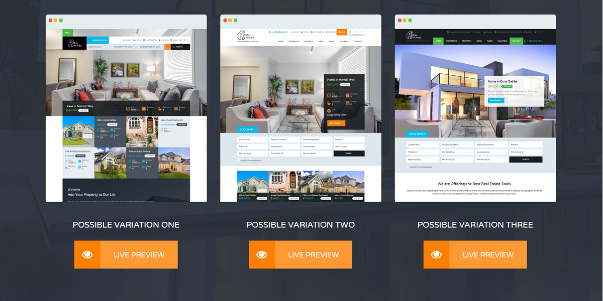 Real Places WordPress Theme Real Places WordPress Theme