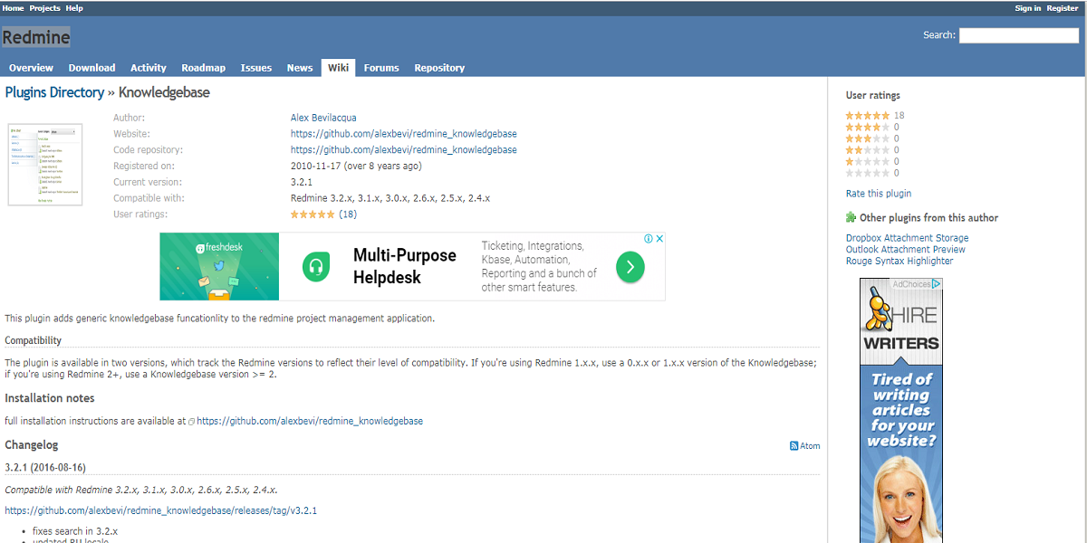 Redmine Knowledgebase