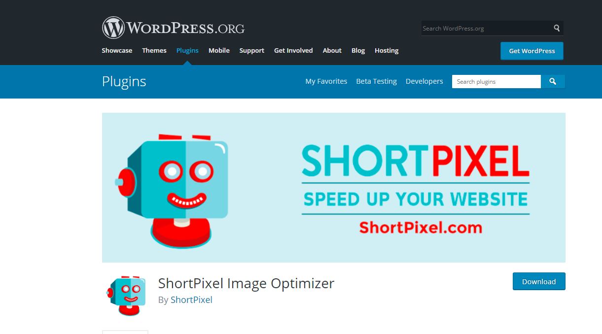 Shortpixel image optimizer