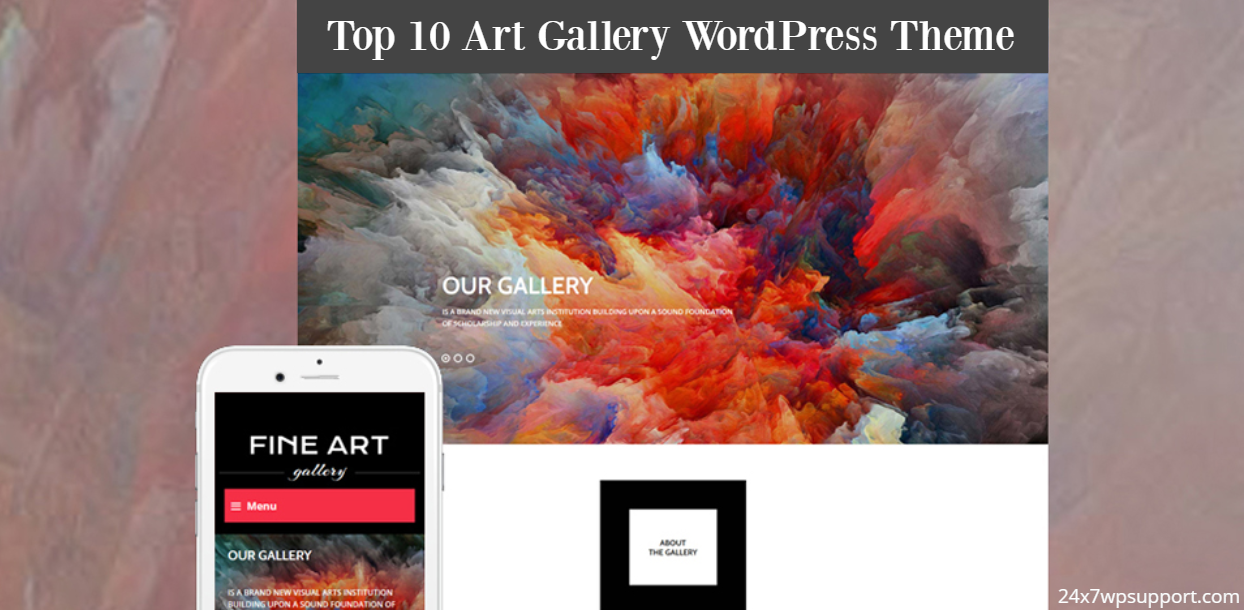 Top 10 Art Gallery WordPress Theme