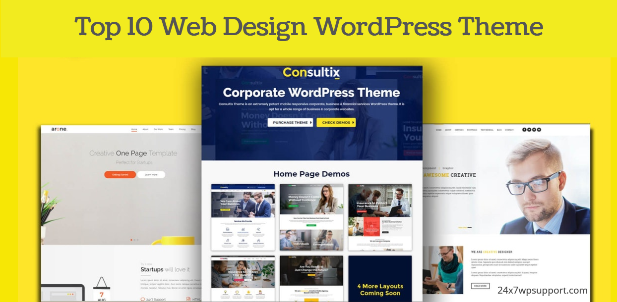Top 10 Web Design WordPress Theme